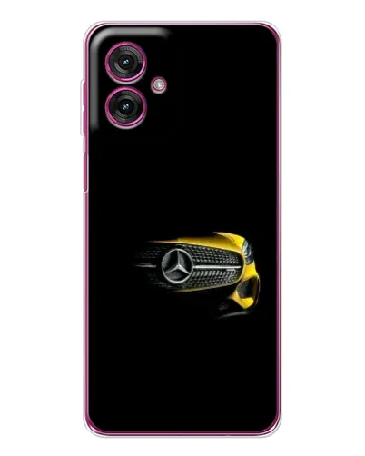 Чехол для Motorola Moto G55 с картинкой «Mercedes — ретро стиль»