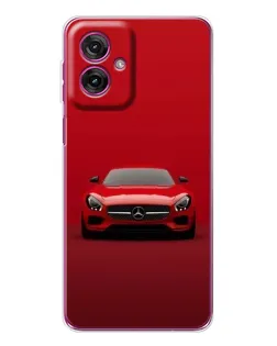 Чехол для Motorola Moto G55 с картинкой «Красный Mercedes AMG»