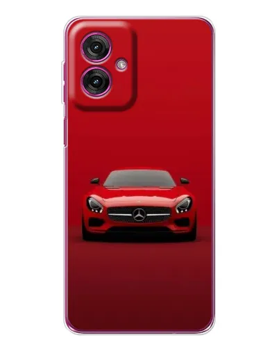 Чехол для Motorola Moto G55 с картинкой «Красный Mercedes AMG»