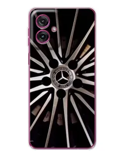 Чехол для Motorola Moto G55 с картинкой «Диск Mercedes»