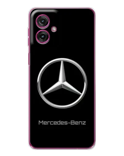 Чехол для Motorola Moto G55 с картинкой «Mercedes Silver Logo»