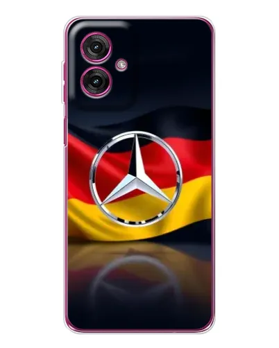 Чехол для Motorola Moto G55 с картинкой «Mercedes — флаг Германии»