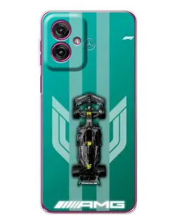 Чехол для Motorola Moto G55 с картинкой «Mercedes AMG Petronas»