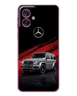 Чехол для Motorola Moto G55 с картинкой «Mercedes G-Class красный»