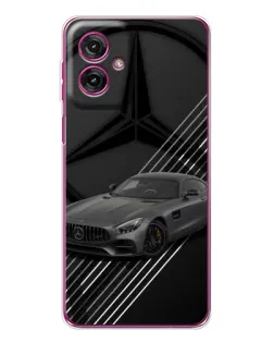 Чехол для Motorola Moto G55 с картинкой «Mercedes AMG — графика»