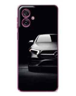 Чехол для Motorola Moto G55 с картинкой «Свет фар Mercedes»