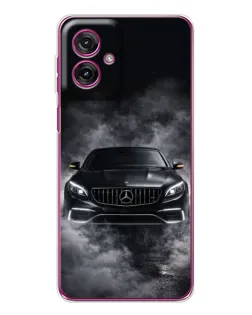 Чехол для Motorola Moto G55 с картинкой «Mercedes в дыму»
