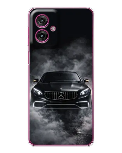 Чехол для Motorola Moto G55 с картинкой «Mercedes в дыму»