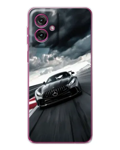 Чехол для Motorola Moto G55 с картинкой «Гоночный Mercedes AMG»