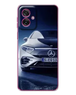 Чехол для Motorola Moto G55 с картинкой «Mercedes EQ — будущее»