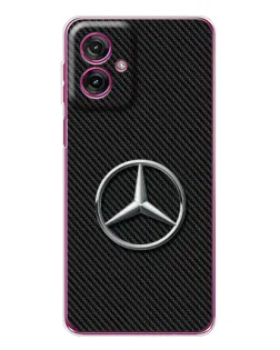 Чехол для Motorola Moto G55 с картинкой «Карбоновый Mercedes стиль»