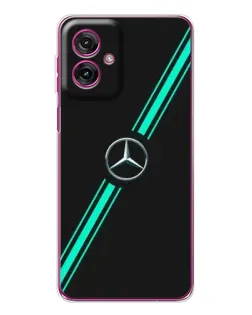 Чехол для Motorola Moto G55 с картинкой «Спортивные линии Mercedes»