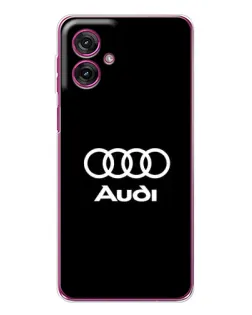 Чехол для Motorola Moto G55 с картинкой «Классическое лого Audi»