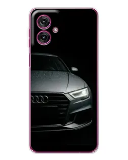 Чехол для Motorola Moto G55 с картинкой «Audi — детализация кузова»