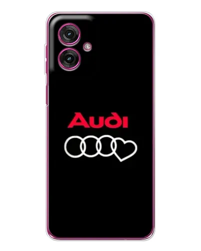 Чехол для Motorola Moto G55 с картинкой «Логотип Audi Heart» Чехол для Motorola Moto G55 с картинкой «Логотип Audi Heart»