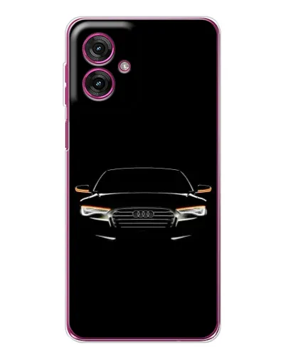 Чехол для Motorola Moto G55 с картинкой «Audi — ночной контур» Чехол для Motorola Moto G55 с картинкой «Audi — ночной контур»