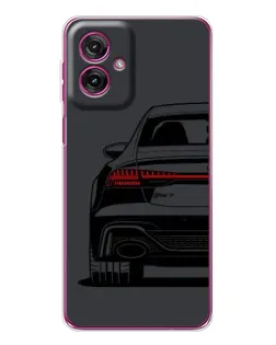 Чехол для Motorola Moto G55 с картинкой «Задняя часть Audi — арт»