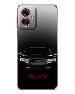 Чехол для Motorola Moto G55 с картинкой «Audi — градиентный контур»