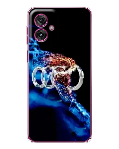 Чехол для Motorola Moto G55 с картинкой «Энергия лого Audi» Чехол для Motorola Moto G55 с картинкой «Энергия лого Audi»