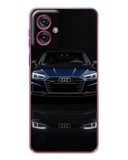 Чехол для Motorola Moto G55 с картинкой «Audi — ночное отражение»