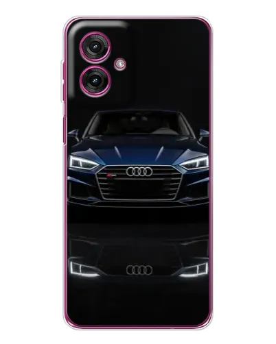 Чехол для Motorola Moto G55 с картинкой «Audi — ночное отражение» Чехол для Motorola Moto G55 с картинкой «Audi — ночное отражение»