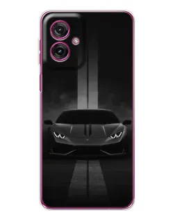 Чехол для Motorola Moto G55 с картинкой «Lamborghini симметрия дорог»