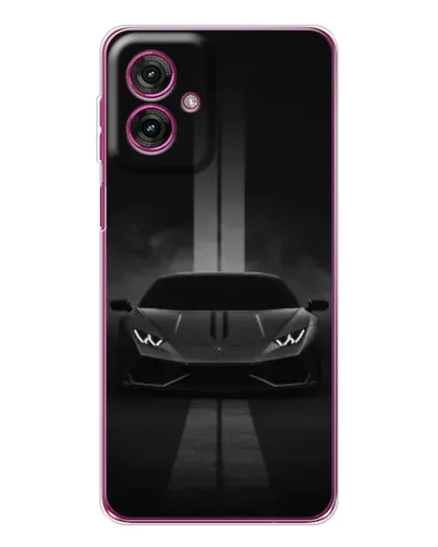 Чехол для Motorola Moto G55 с картинкой «Lamborghini симметрия дорог»