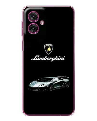Чехол для Motorola Moto G55 с картинкой «Логотип Lamborghini классика»