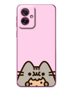 Чехол для Motorola Moto G55 с картинкой «Pusheen и печенье» Чехол для Motorola Moto G55 с картинкой «Pusheen и печенье»