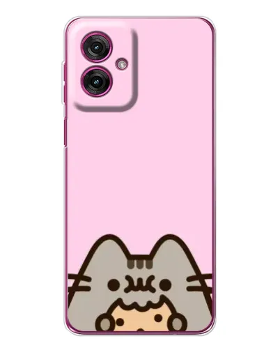 Чехол для Motorola Moto G55 с картинкой «Pusheen и печенье» Чехол для Motorola Moto G55 с картинкой «Pusheen и печенье»