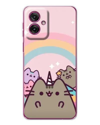 Чехол для Motorola Moto G55 с картинкой «Единорог Pusheen» Чехол для Motorola Moto G55 с картинкой «Единорог Pusheen»