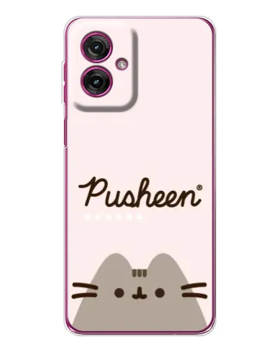 Чехол для Motorola Moto G55 с картинкой «Pusheen логотип» Чехол для Motorola Moto G55 с картинкой «Pusheen логотип»