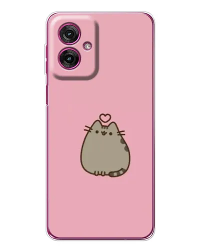 Чехол для Motorola Moto G55 с картинкой «Pusheen сердце» Чехол для Motorola Moto G55 с картинкой «Pusheen сердце»