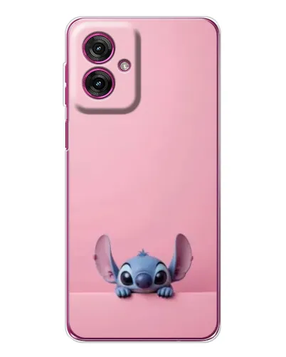 Чехол для Motorola Moto G55 с картинкой «Stitch выглядывает»