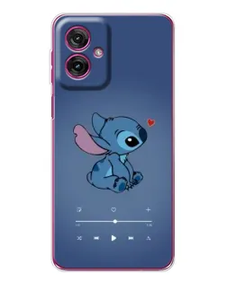 Чехол для Motorola Moto G55 с картинкой «Музыкальный Stitch»