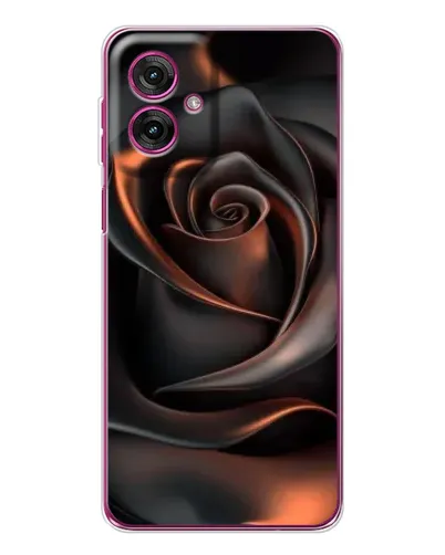 Чехол для Motorola Moto G55 с картинкой «Шелковая черная роза» Чехол для Motorola Moto G55 с картинкой «Шелковая черная роза»