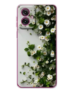 Чехол для Motorola Moto G55 с картинкой «Ветка мелких белых цветов» Чехол для Motorola Moto G55 с картинкой «Ветка мелких белых цветов»