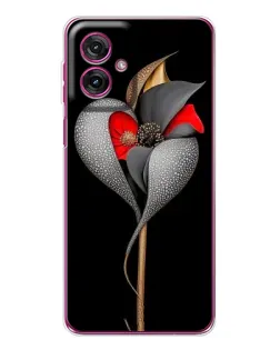 Чехол для Motorola Moto G55 с картинкой «Серебряный фантазийный цветок» Чехол для Motorola Moto G55 с картинкой «Серебряный фантазийный цветок»