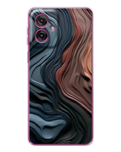 Чехол для Motorola Moto G55 с картинкой «Цветные волны каньона»