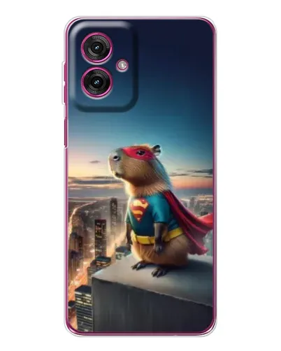 Чехол для Motorola Moto G55 с картинкой «Капи-мен супергерой»