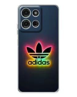 Чехол для Motorola MOTO G56 с картинкой «Неоновый Adidas»