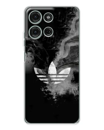Чехол для Motorola MOTO G56 с картинкой «Абстрактный дым Adidas»