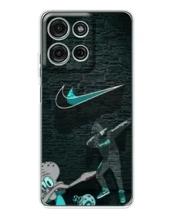 Чехол для Motorola MOTO G56 с картинкой «Спортивный арт Nike»
