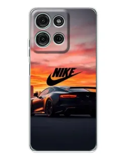Чехол для Motorola MOTO G56 с картинкой «Nike и суперкар»