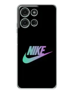Чехол для Motorola MOTO G56 с картинкой «Nike — городская ночь»