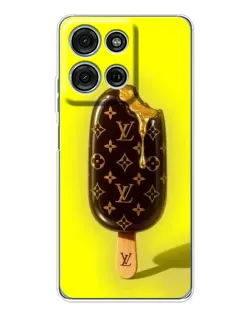 Чехол для Motorola MOTO G56 с картинкой «Мороженое от LV»