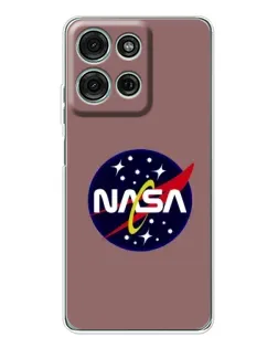 Чехол для Motorola MOTO G56 с картинкой «NASA — ретро космос»