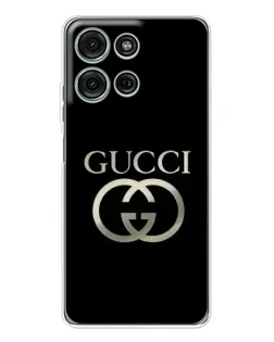 Чехол для Motorola MOTO G56 с картинкой «Gucci — золото на черном» Чехол для Motorola MOTO G56 с картинкой «Gucci — золото на черном»