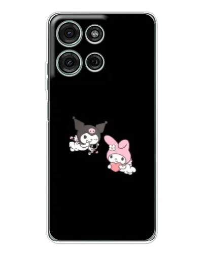 Чехол для Motorola MOTO G56 с картинкой «My Melody и Kuromi»