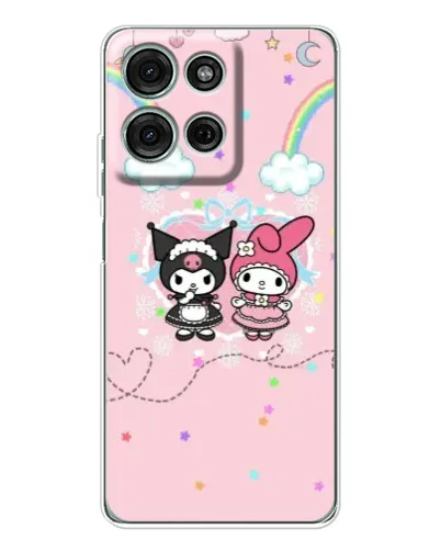 Чехол для Motorola MOTO G56 с картинкой «My Melody и Kuromi»